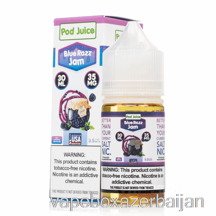 Vape Smoke Blue Razz Jam - Pod Juice - 30mL 35mg